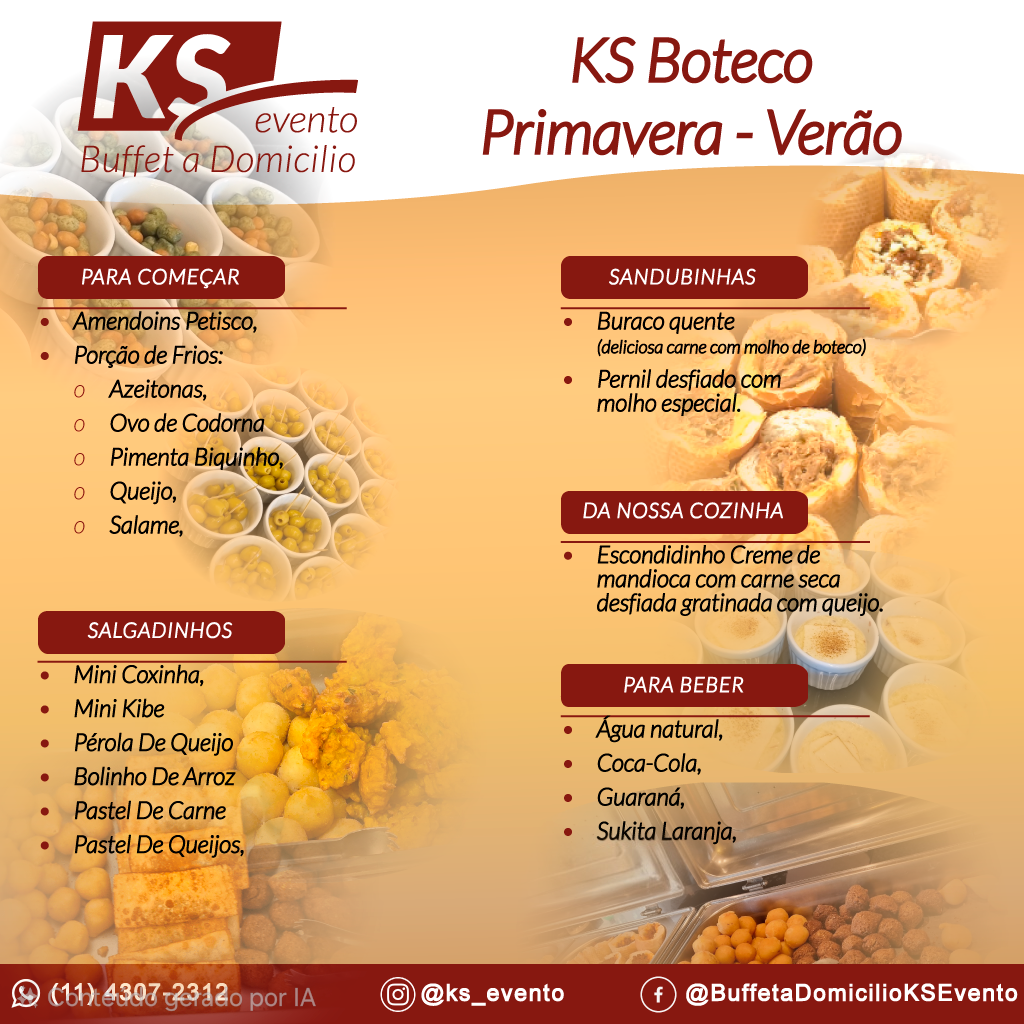 KS Boteco Primavera / Verão Sem Bebidas Alcoólicas.